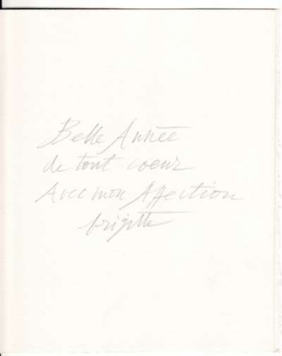 Voeux de bonne année 1988 de Brigitte Simon. Gravure Brigitte Simon. 13,5x16,5 cm. 15 sur 50. 1988